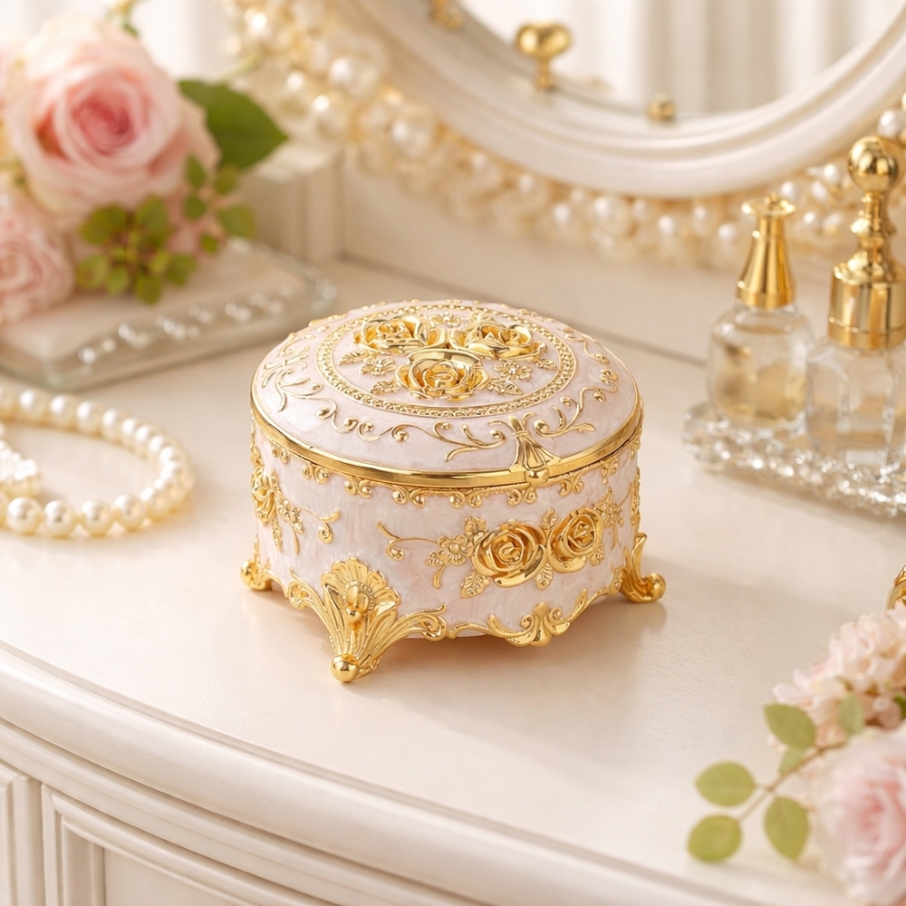 Jewelry Box With Floral Details
